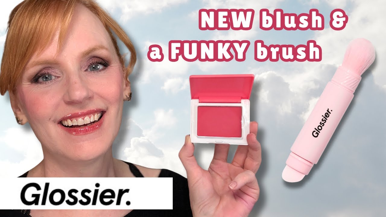 NEW Glossier Cloud Paint Plush Blush & Cheek Brush // Demo + Comparisons to Rare Beauty, Half Magic