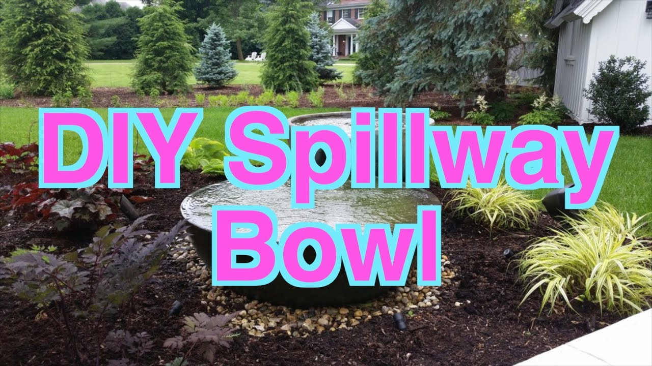 How to make a DIY spillway bowl waterfall Part 1
