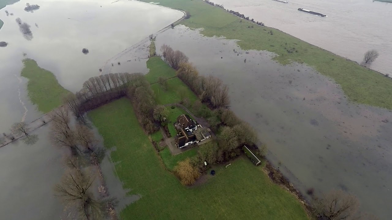 Hoogwater in Winssen - Januari 2018