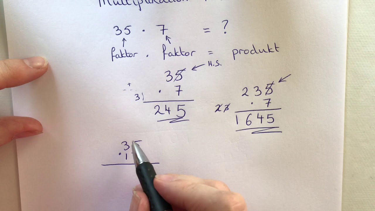 Multiplikation av Heltal med Uppst&auml;llning