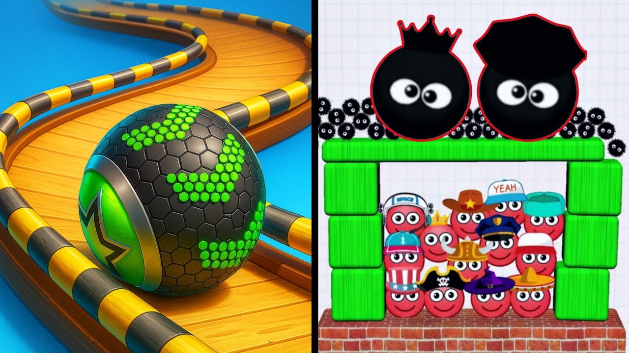 Going Balls Vs Hide Ball 👹👿🏀🤬 Max All Levels Android iOS Gameplay Ep 25