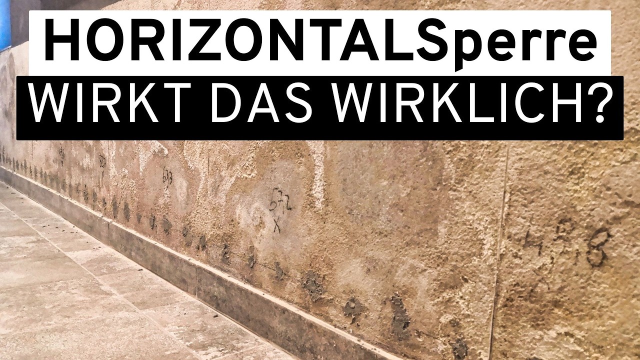 Keller-Trockenlegung: Funktioniert die Horizontalsperre?