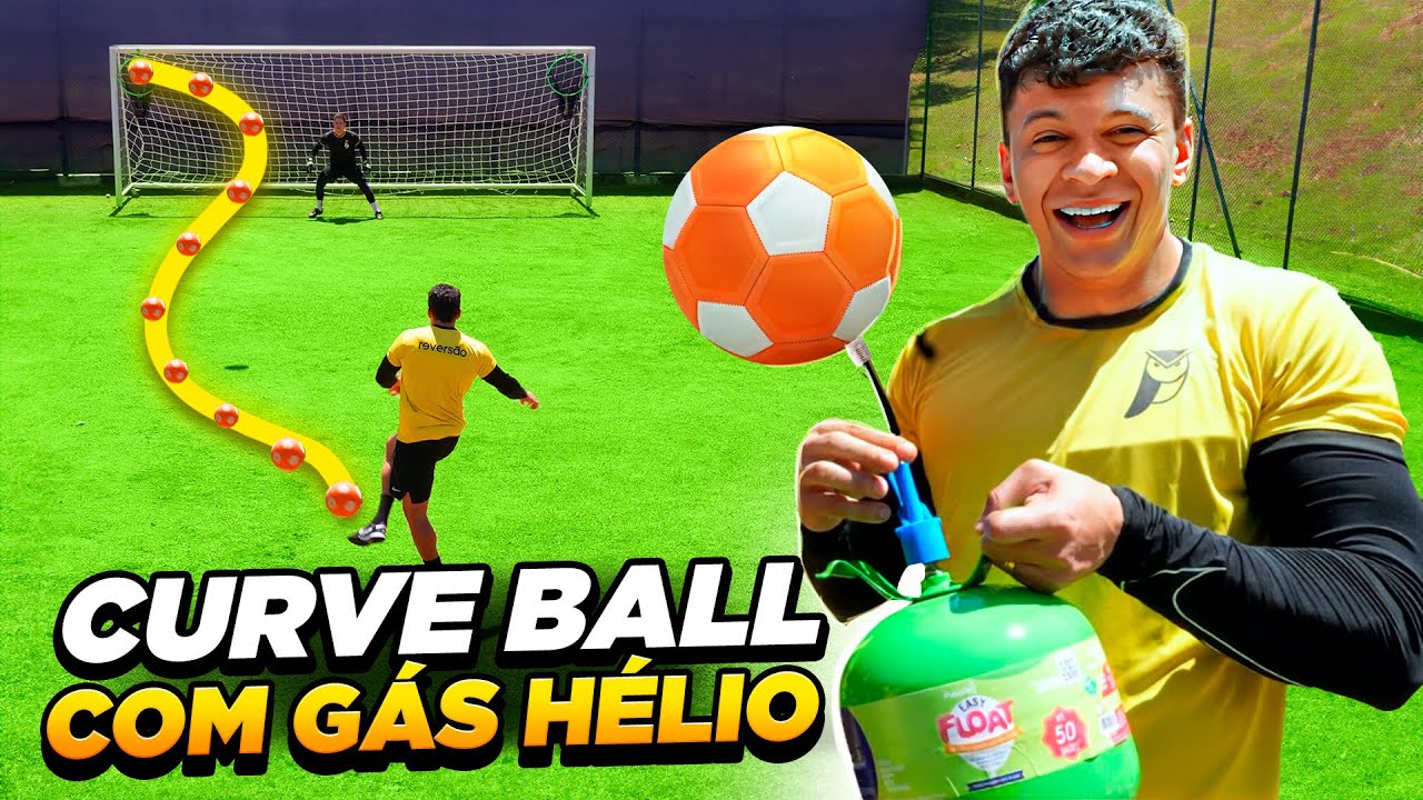 CHUTES COM G&Aacute;S H&Eacute;LIO NA BOLA DE CURVAS IMPRESSIONANTES 🥵😱