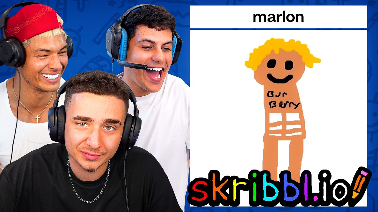 Lacy, Marlon & Stable Ronaldo Play Skribbl.io