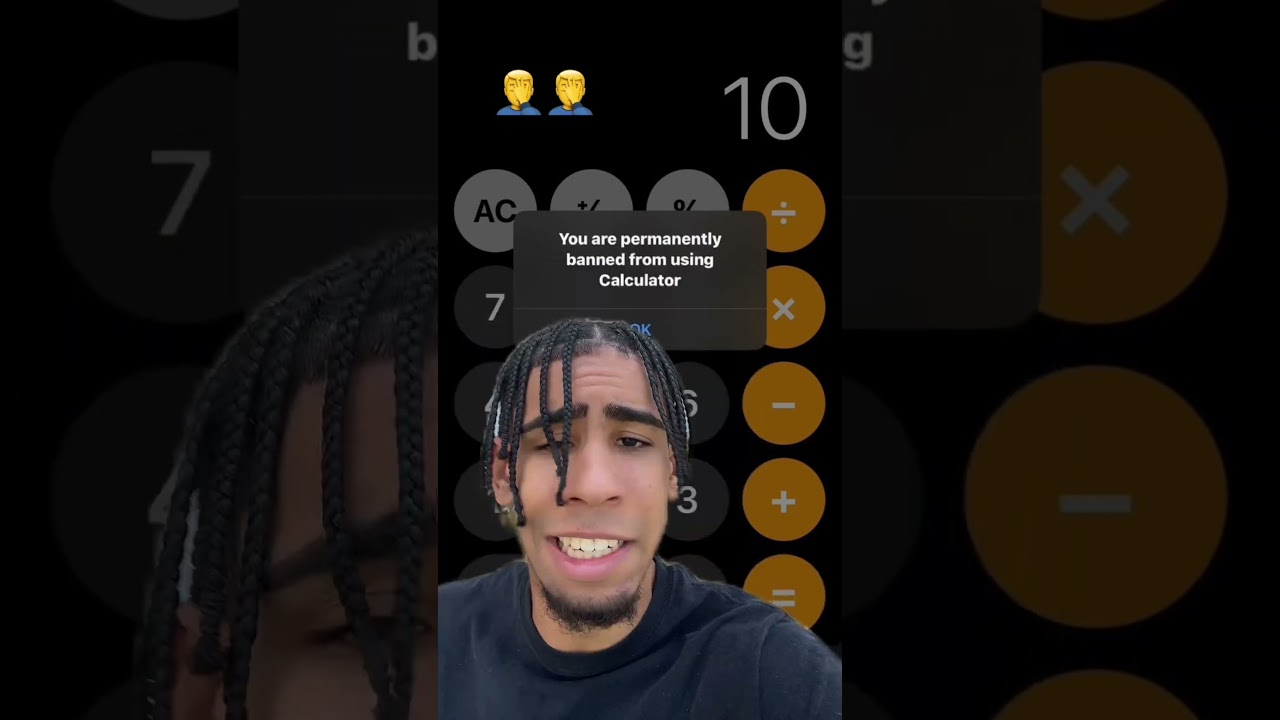 I got banned from the Calculator app
