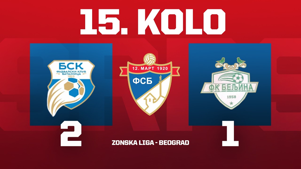 FK BSK BATAJNICA GCM - BELJINA (08.03.2026.) Zonska liga Beograd, 15. Kolo