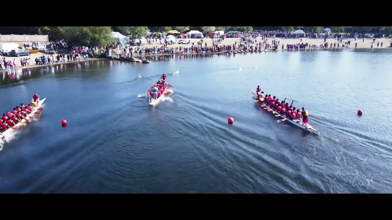 Dragons Boat Racing 2024 - Manvers Lake. DJI Mini 2