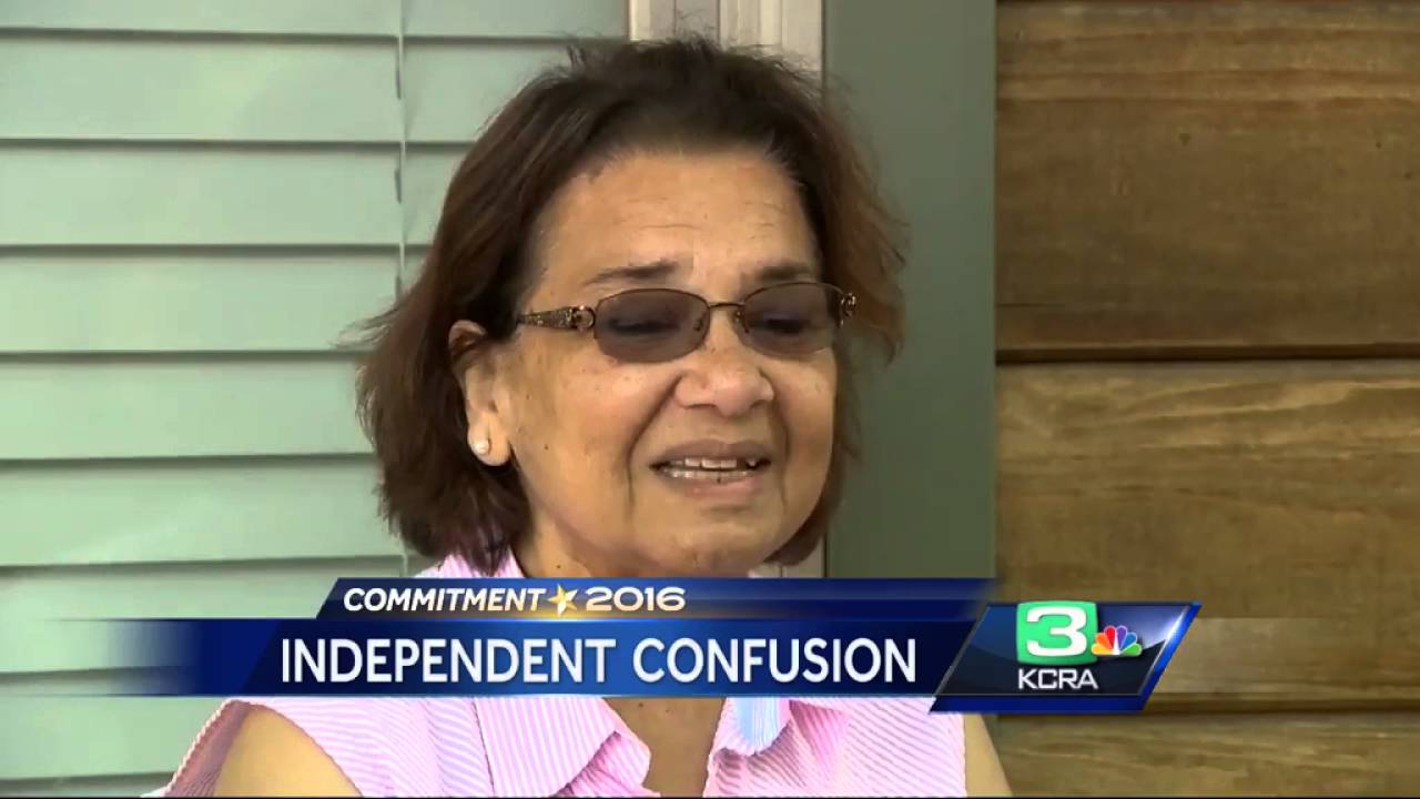 Independent CA registration voters confusion