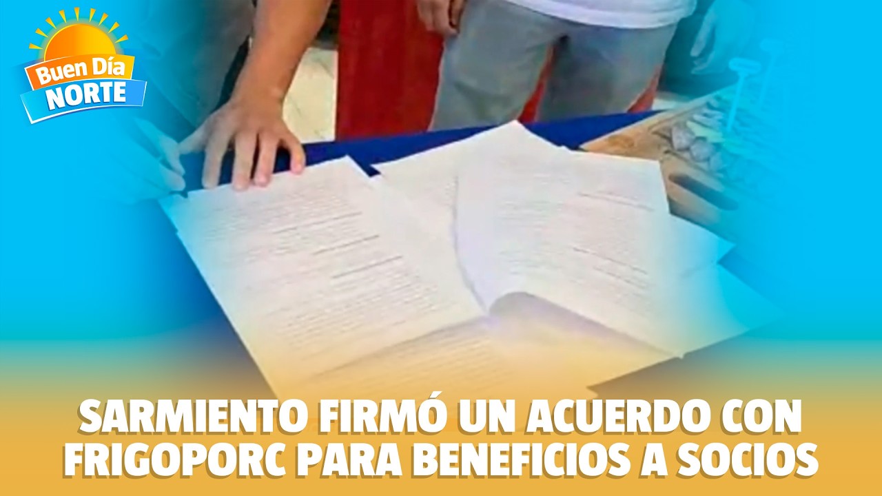🤝 Frigoporc y el club Sarmiento firmaron un convenio con beneficios para socios