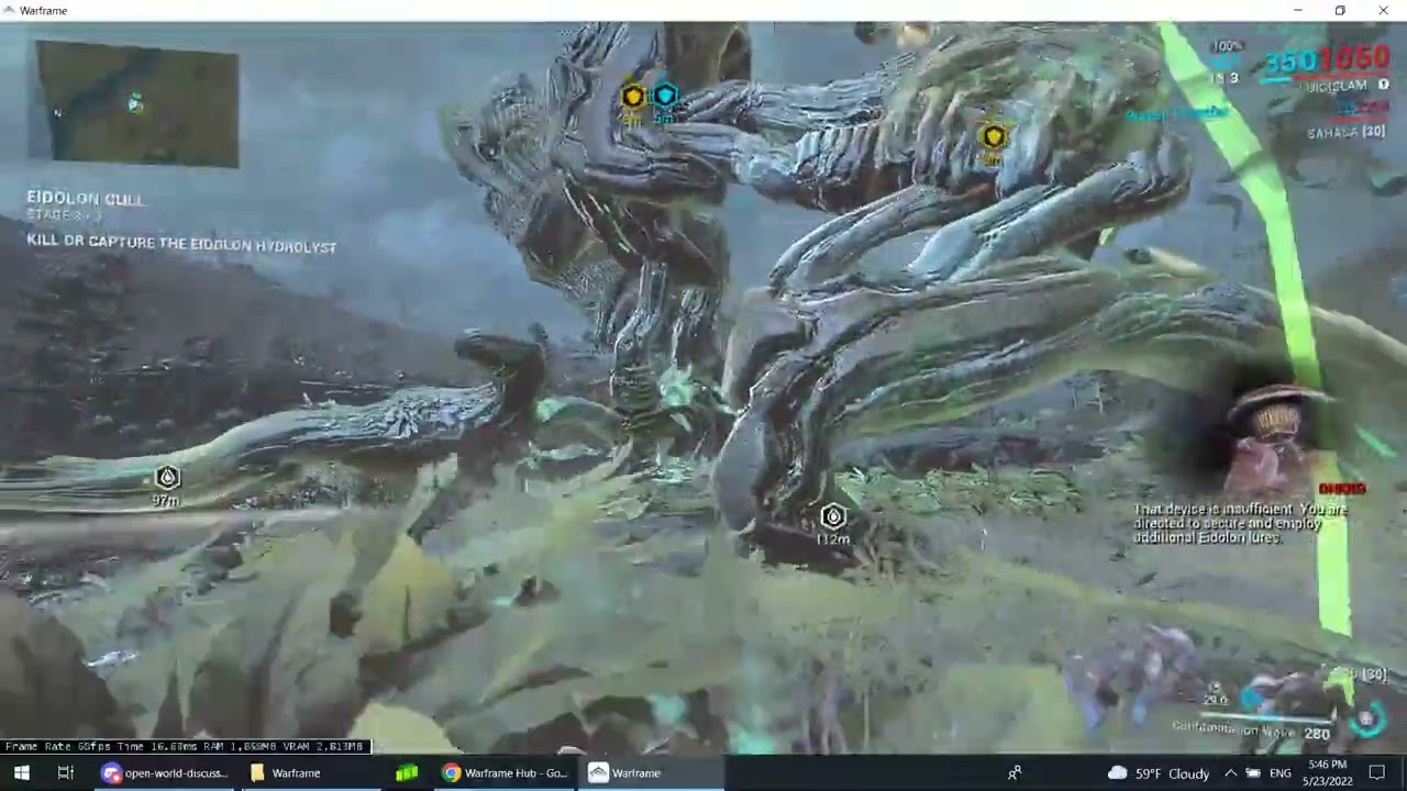 Warframe - That 1% when Phahd finally works in Eidolons.