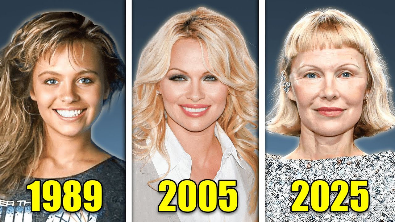 The Evolution Of Pamela Anderson&acute;s Face 1989-2025