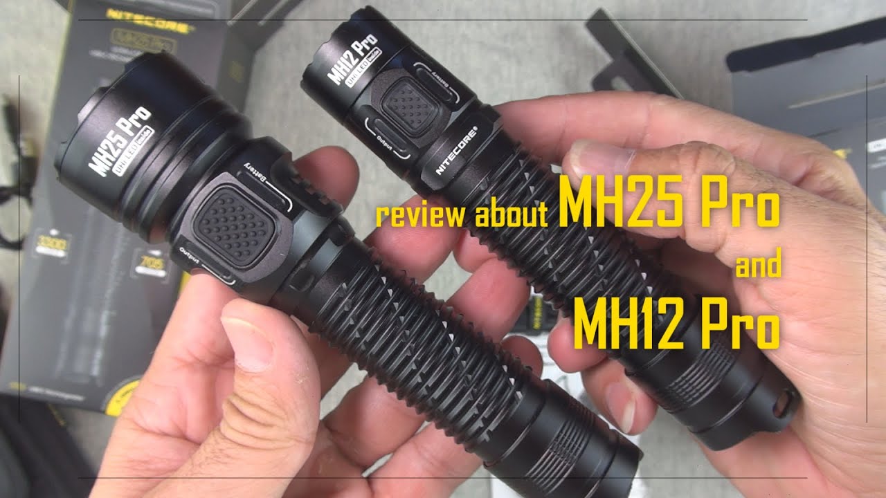 Nitecore MH25 Pro and MH12 Pro - Unbox & Test - Sirio Review