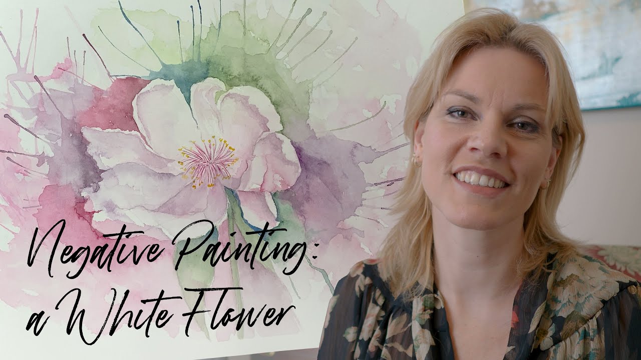 Negative painting: a white flower!