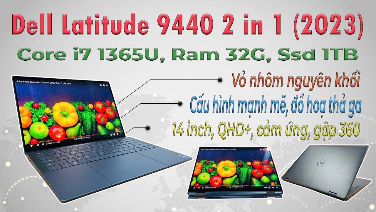 Dell Latitude 9440 2 in 1 (Core i7 1365U, Ram 32G) - Siêu phẩm cảm ứng, gập 360 có đáng sở hữu 2025?