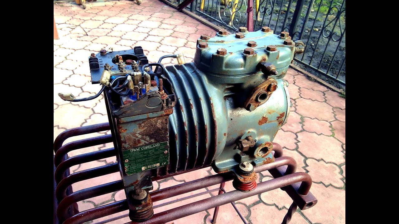 Компрессор DWM COPELAND обзор что внутри, запуск ( refrigerator compressor )