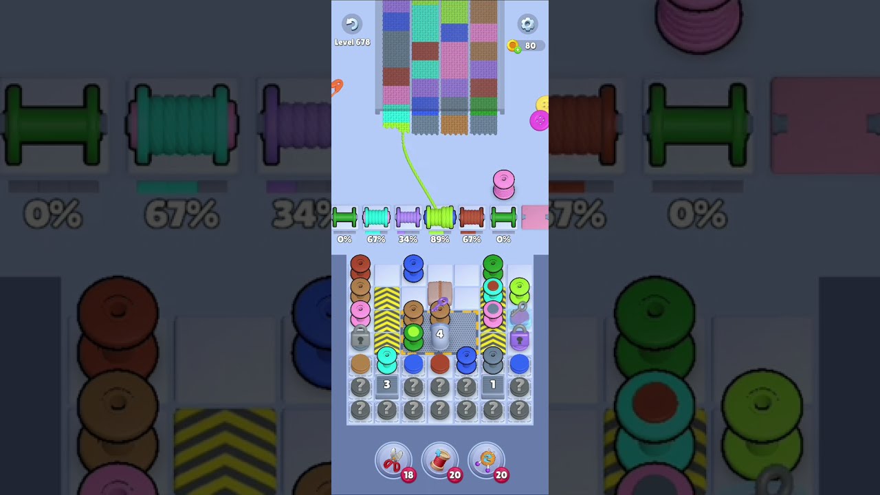 Knit Out Level 678 Walkthrough Solution 