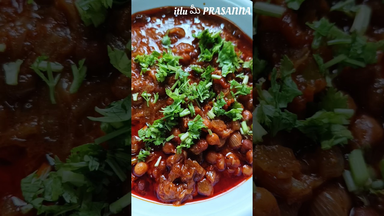 Black chana curry for Puri, chapati