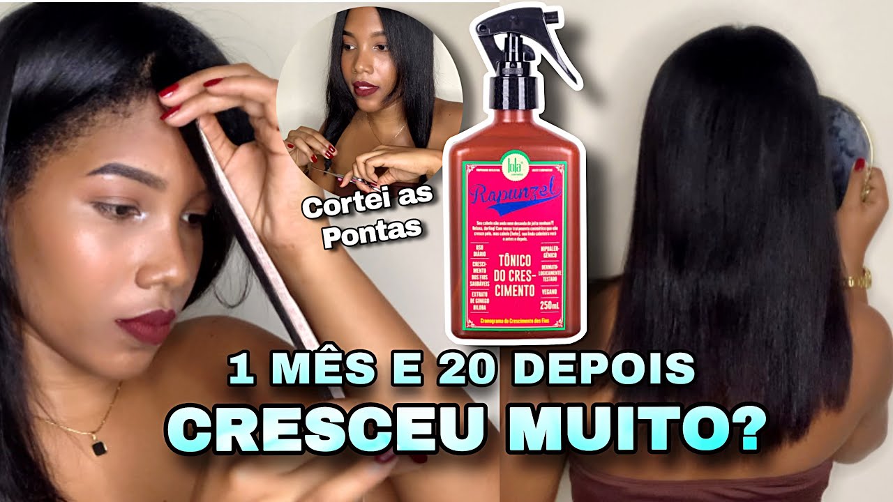 TÔNICO LOLA RAPUNZEL - Atualização Projeto Rapunzel + CORTEI AS PONTAS | CRESPA ALISADA