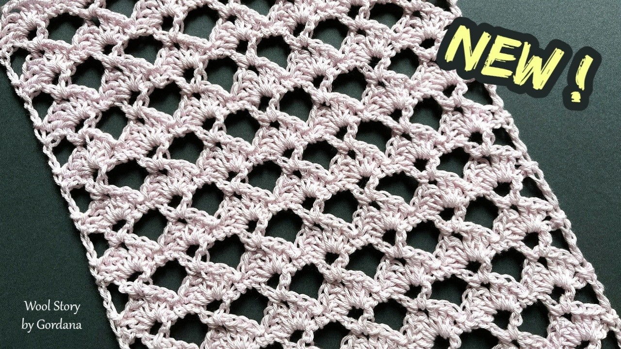492 ✨ Easy Shell Stitch Crochet Pattern for Shawl, Blouse & More
