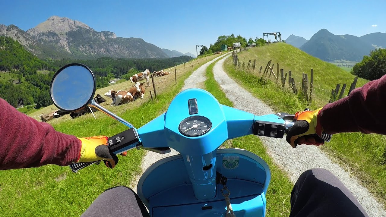 Vespa PK50S in the Alps // Polini 112