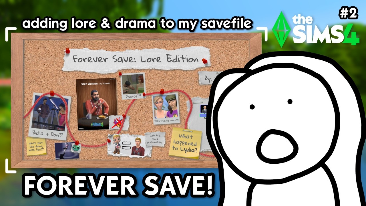 adding lore to my sims 4 forever save!