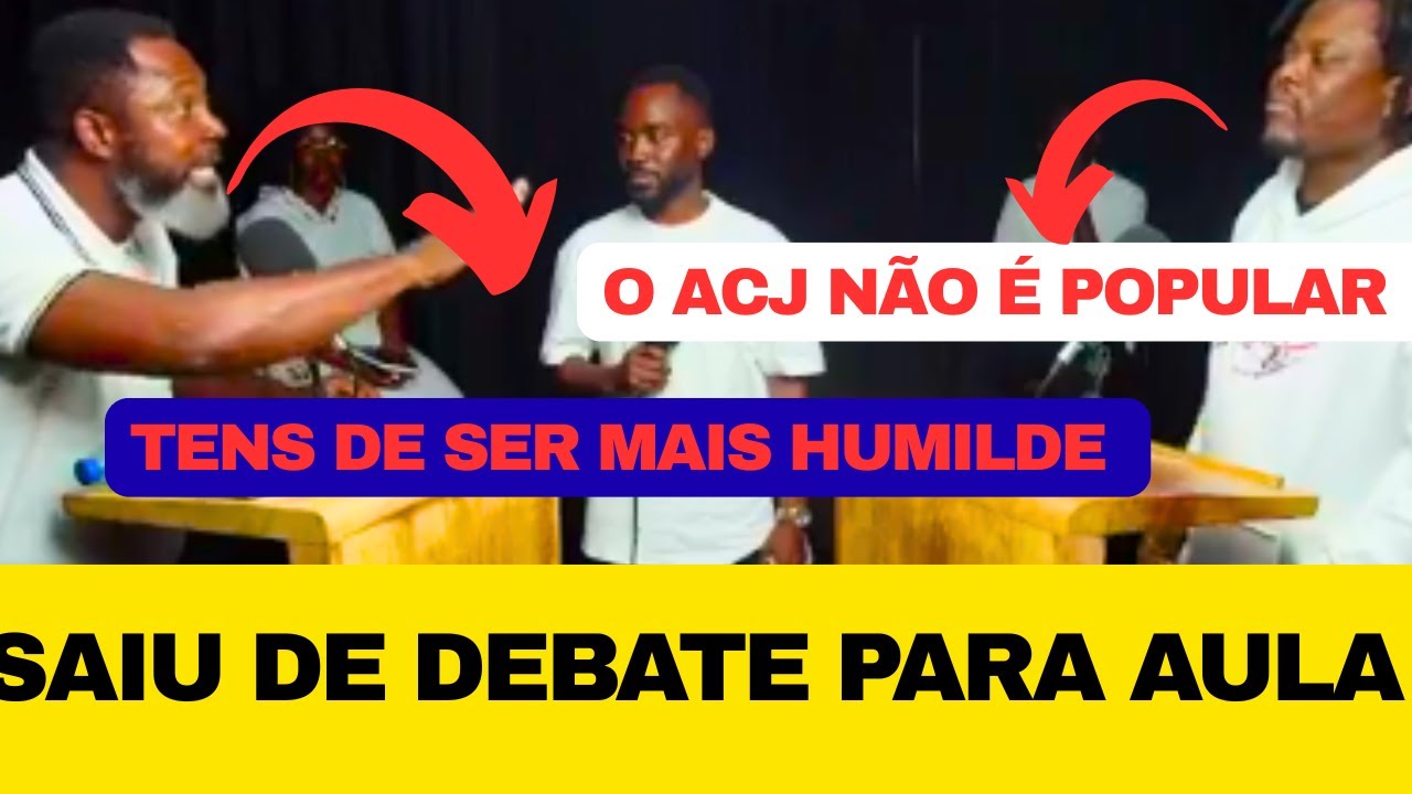 É aqui aonde o peso pesado Sapinãla agarrou o Naice zulo no debate Rijo ele até tentou argumentar...
