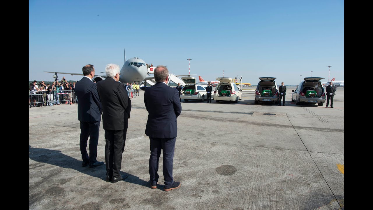 Malpensa: Il Presidente Mattarella rende omaggio alle vittime attentato Nizza