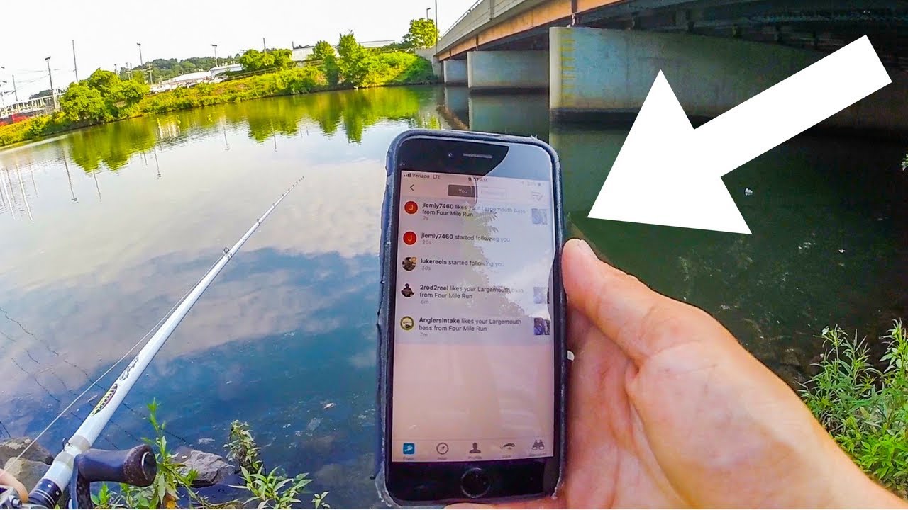 An APP That CATCHES You Fish?! FishBrain Bank Fishing Challenge