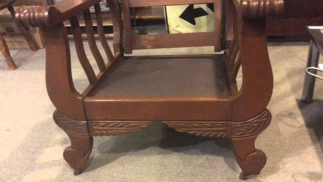 Morris chair antique solid oak