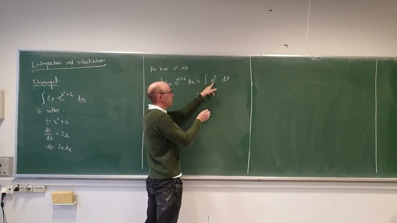 Integration ved substitution - eksempel 1