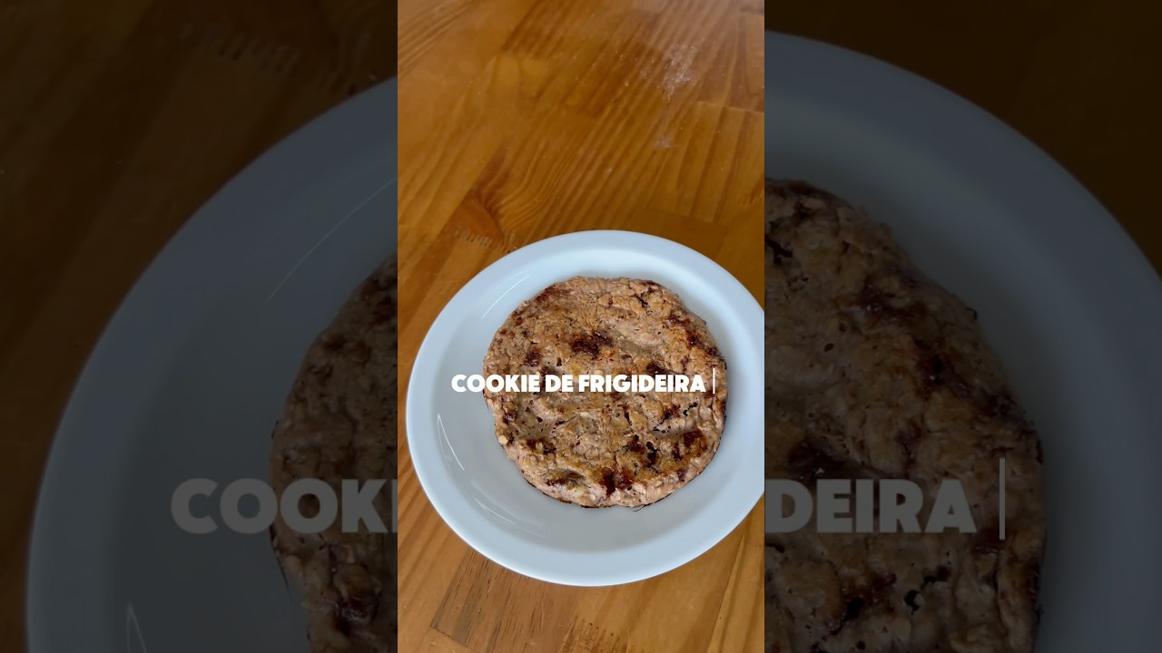 COOKIE DE FRIGIDEIRA SAUD&Aacute;VEL 🍪🍪🍪🍪🍪 #receitas #fitness #cookies