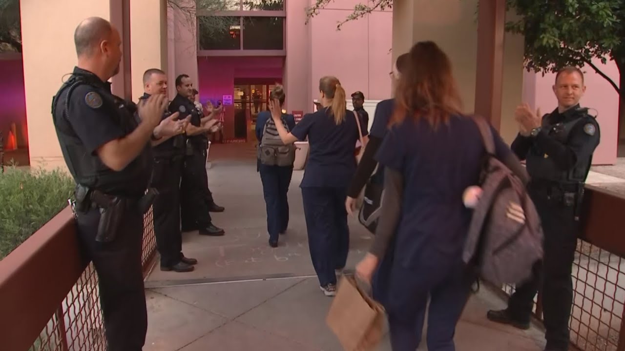 First responders honor health care staff at Scottsdale hospital