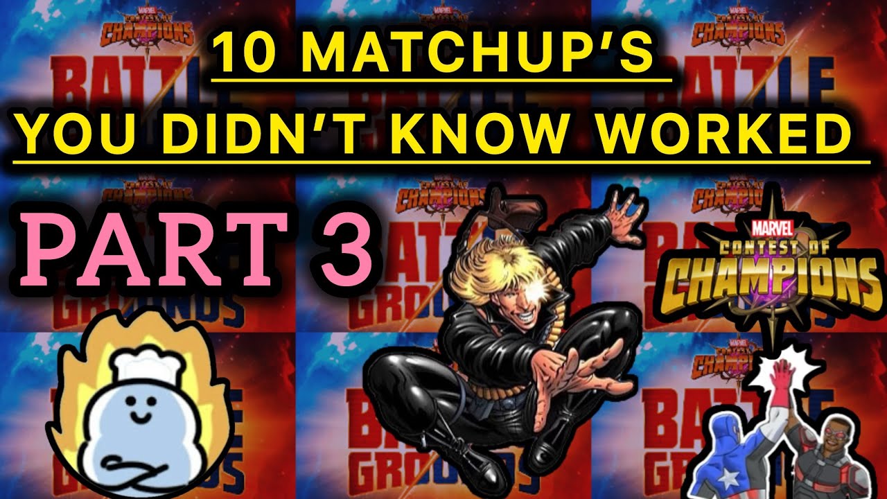 ANOTHER 10 CRAZY MATCHUPS YOU DIDN’T KNOW WORKED! Marvel Contest Of Champions.