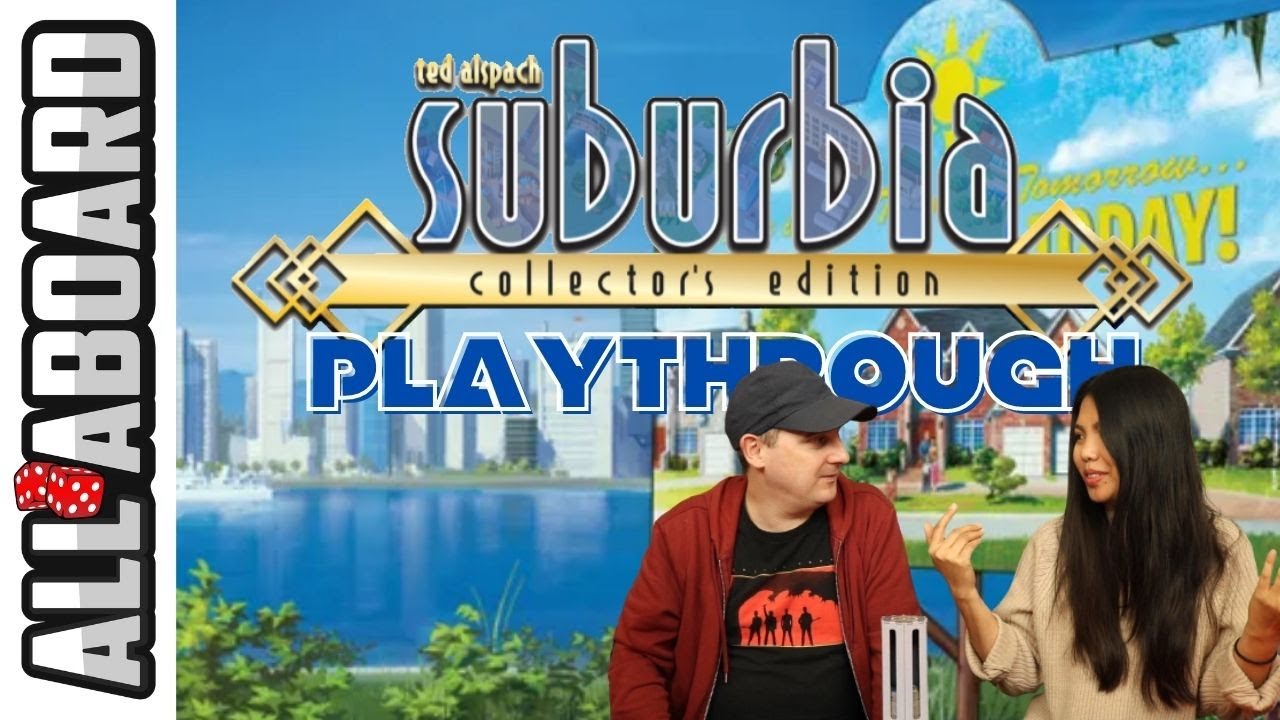 SUBURBIA | Board Game (Collector's Edition) | 2 Player Playthrough | Building Cardboard Jungles