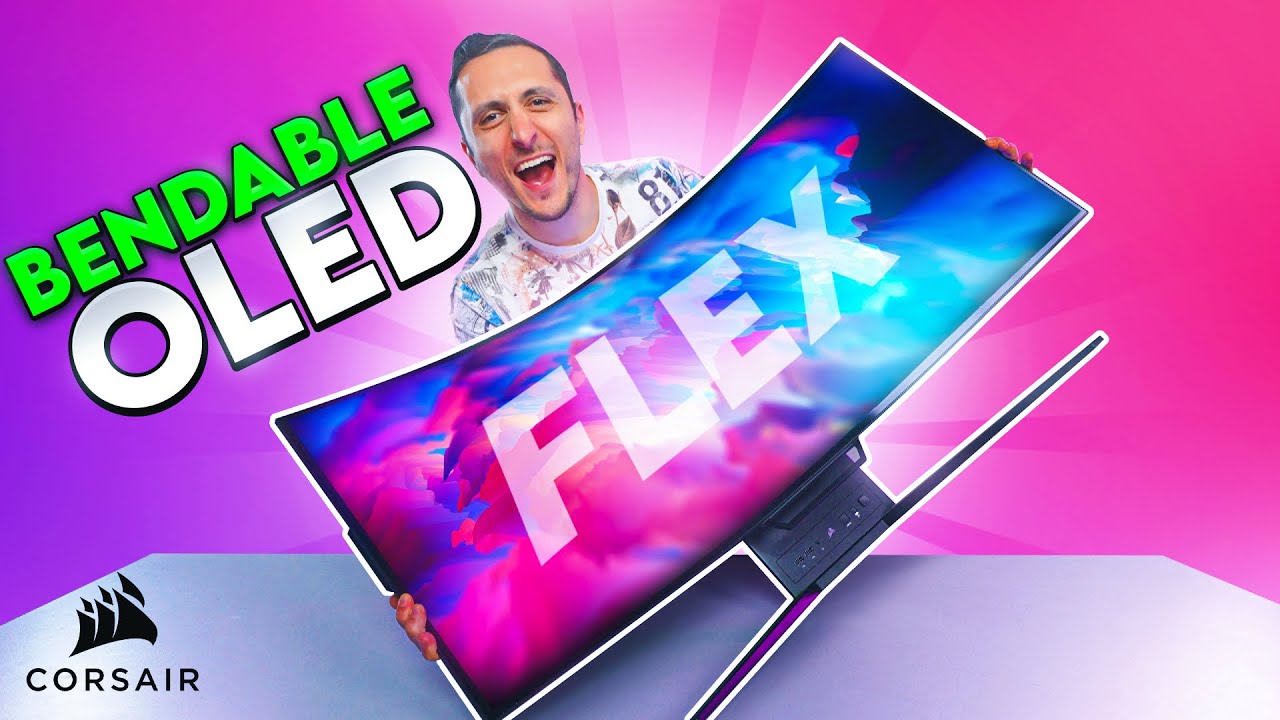 The Worlds First Bendable OLED Gaming Monitor! - Corsair Xeneon Flex