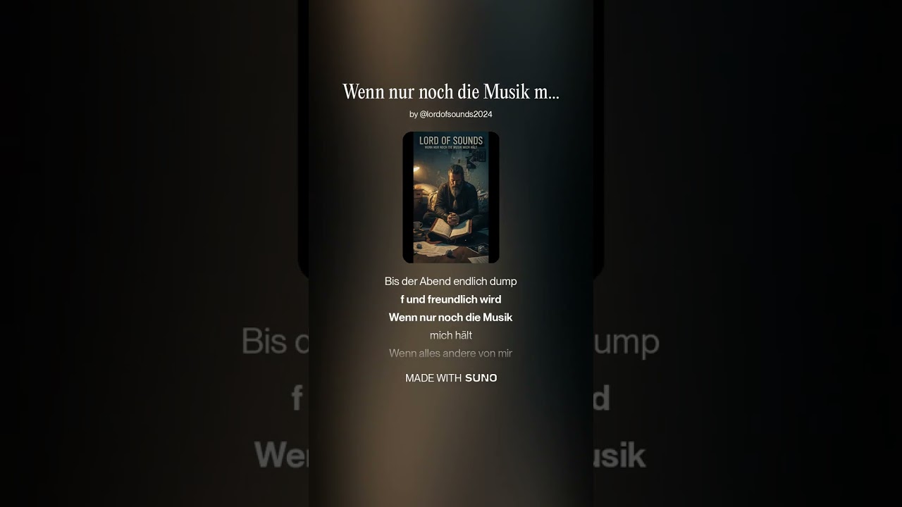 🎶 Wenn nur noch die Musik mich hält – Lord of Sounds |Song über Halt & Melodie @LordofSounds2024
