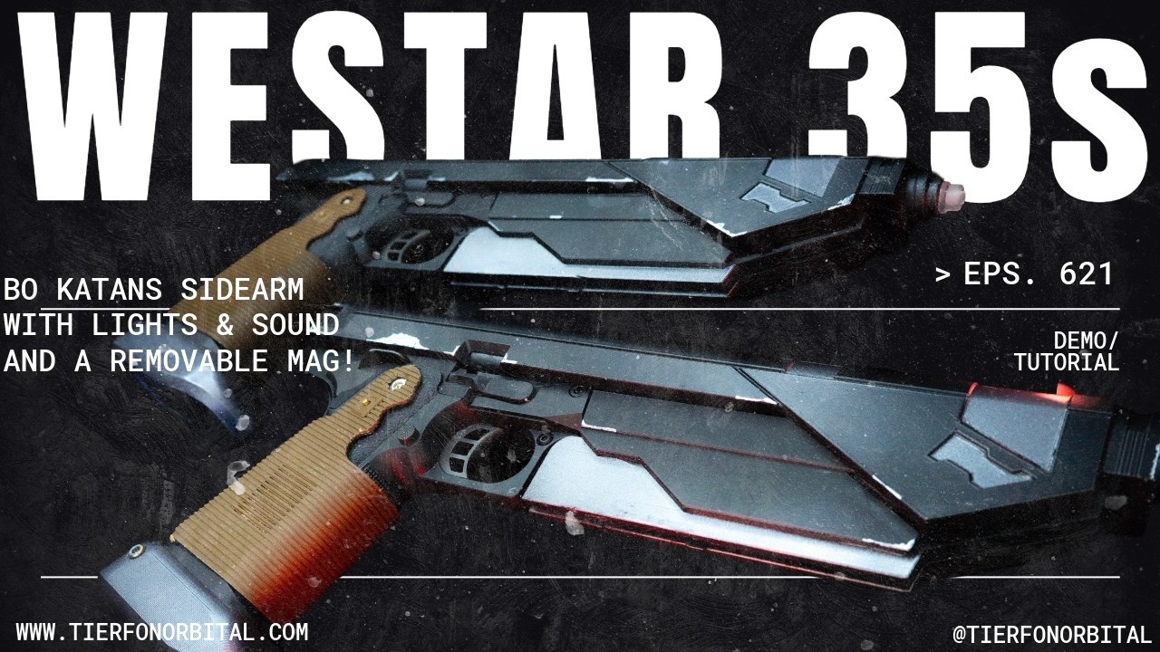 Бластер Westar-35 от Bo-Katan — функциональный реквизит с подсветкой и звуком.