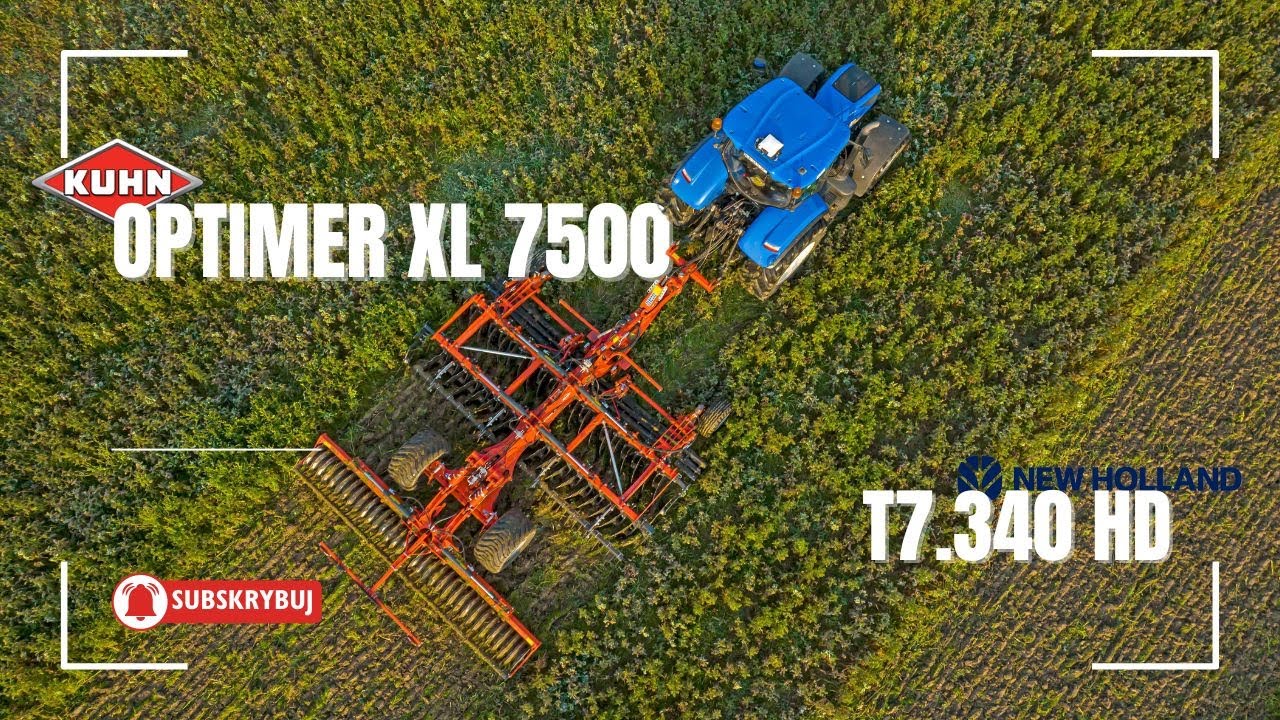 KUHN Optimer XL 7500 🔥 NEW HOLLAND T7.340HD 🔥