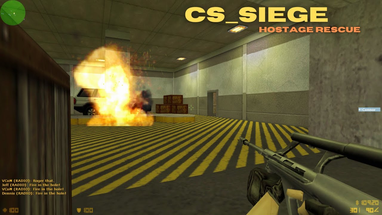 Counter strike 1.6 cs_siege ASMR (No Commentary) PC Gameplay 1080p60 POV (Nostalgic)