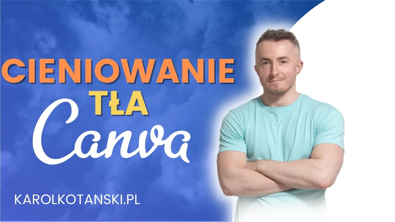 CANVA - efekt cieniowania tła