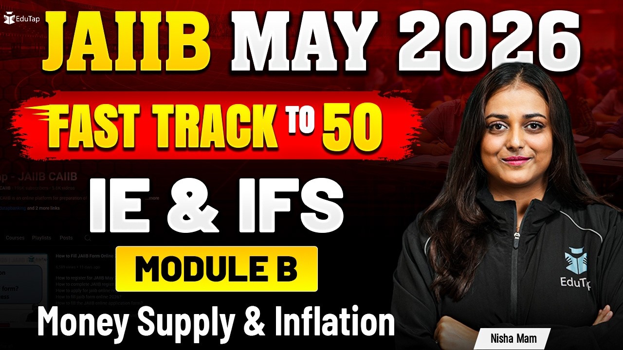 JAIIB IE & IFS Free Online Classes 2026 | Money Supply & Inflation MCQ Practice | JAIIB May 2026