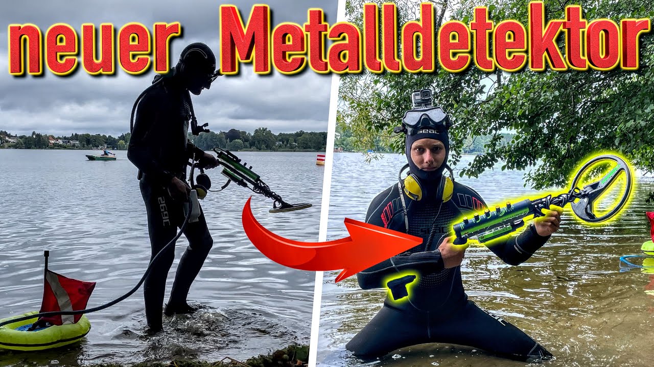 Die ERSTE SCHATZSUCHE  mit dem NEUEN METALLDETEKTOR (Tauchen & Sondeln Unterwasser)