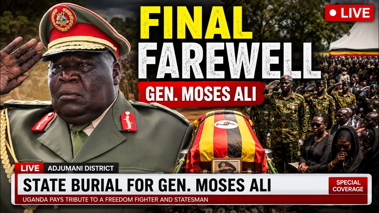 FINAL JOURNEY: Gen. Moses Ali State Burial Ceremony LIVE from Adjumani