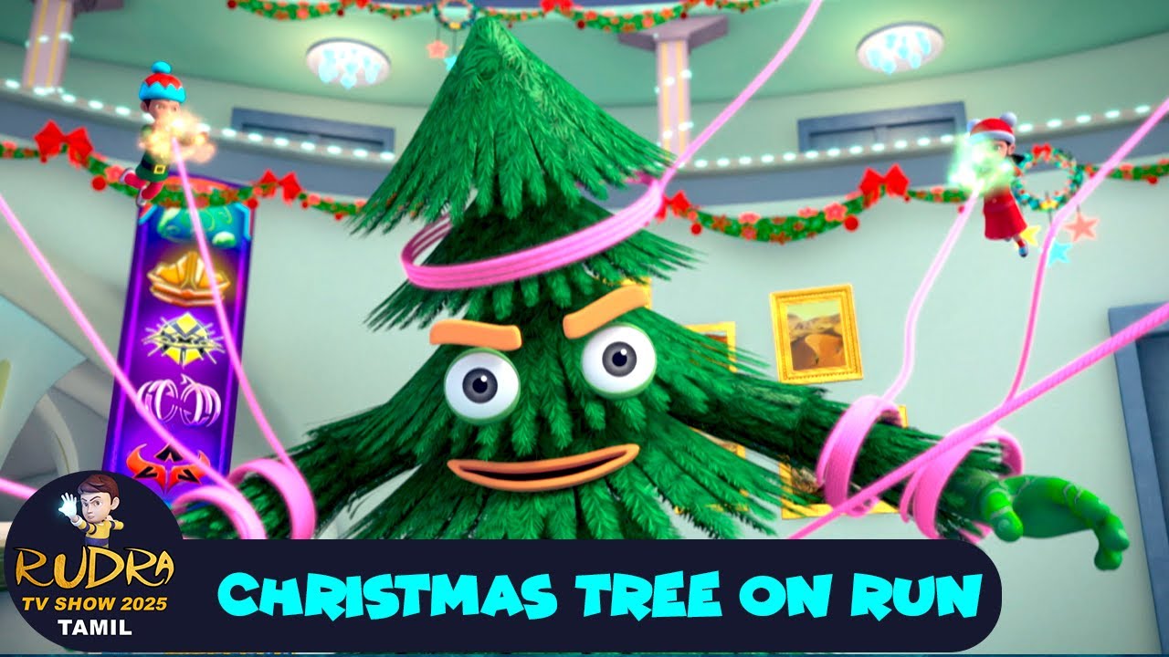ருத்ரா Ep 141 | Christmas tree on Run | Action Story In Tamil | Rudra Cartoon | Rudra TV Show Tamil