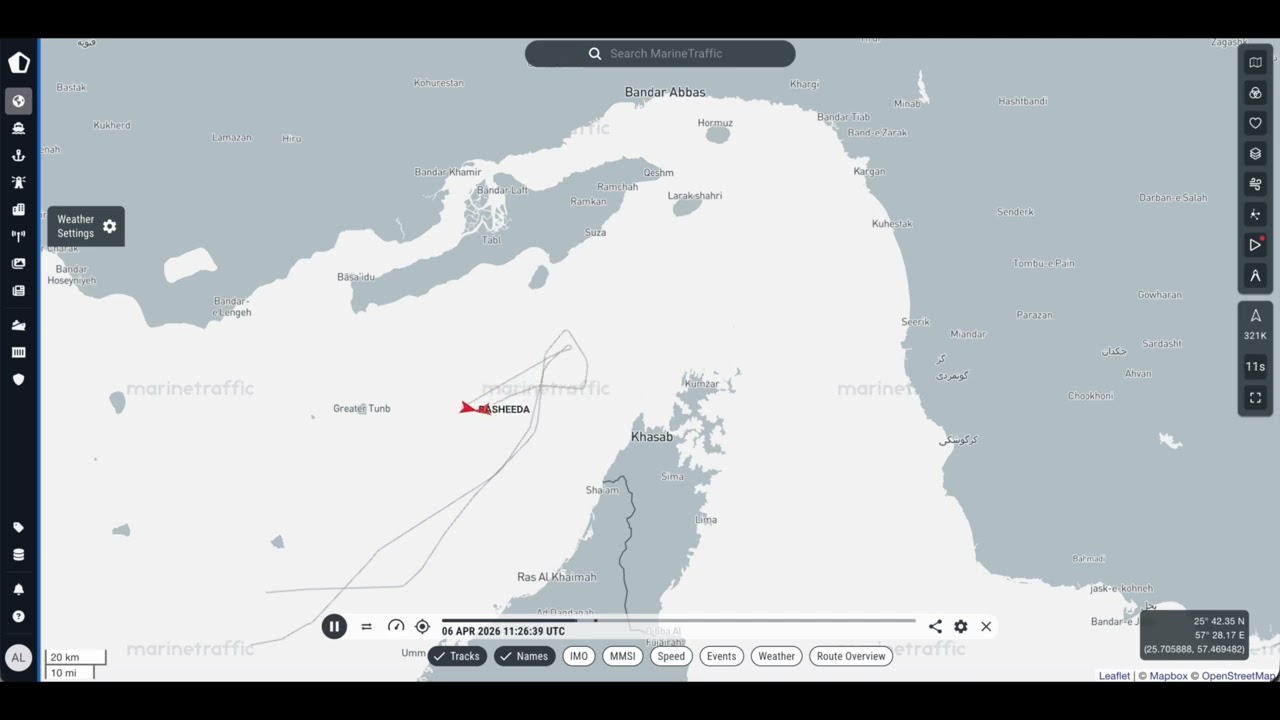 LNG carriers abort Strait of Hormuz transit attempt