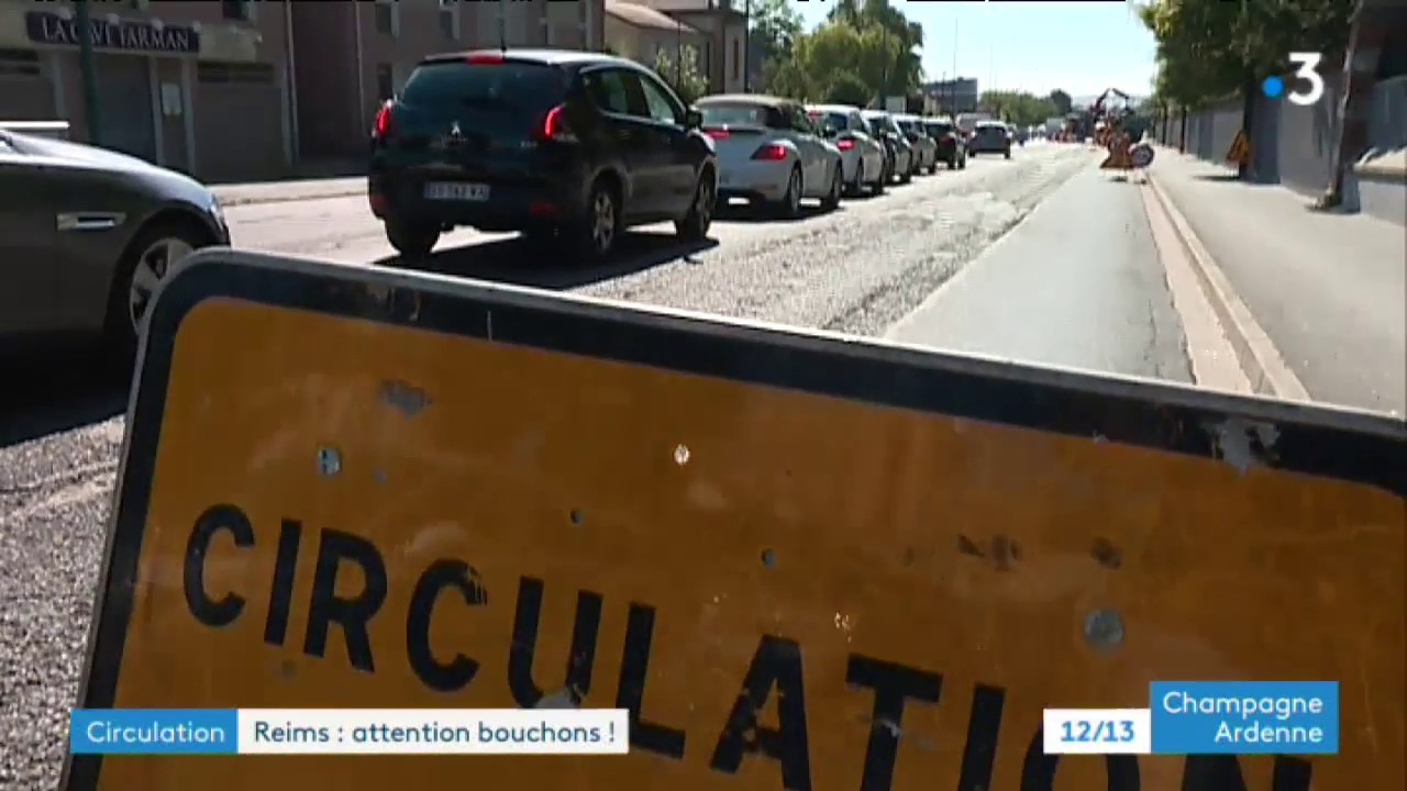 Travaux : ça bouchonne à Reims