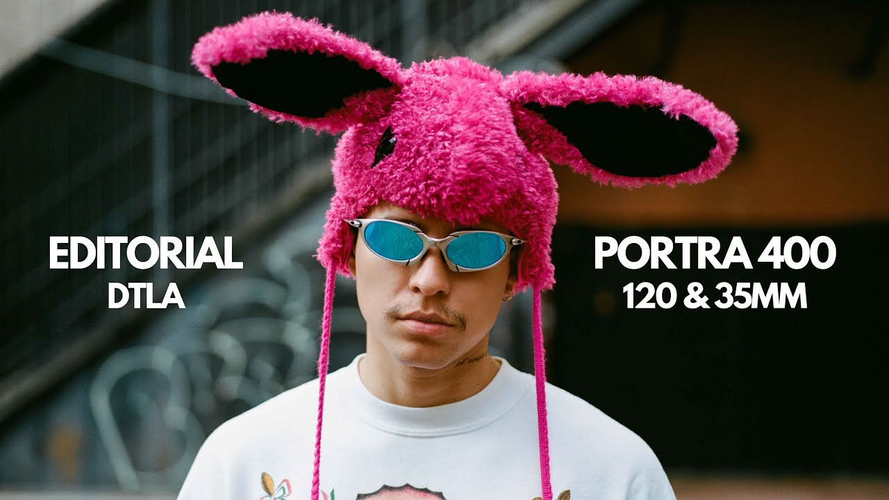 Редакционная фотосессия на 35-мм и среднеформатную плёнку | Portra 400 в центре Лос-Анджелеса