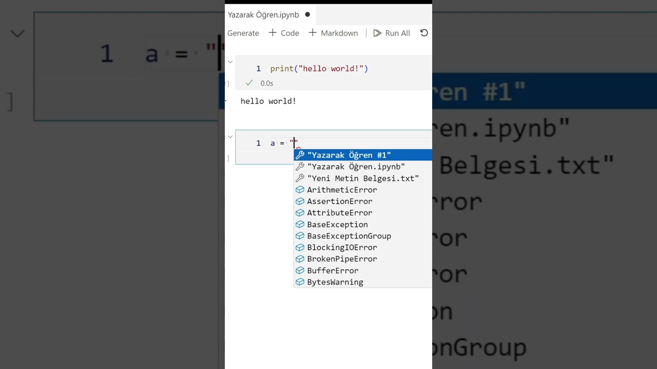 Yazarak Öğreniyorum #–1  Python’a Başlangıç
