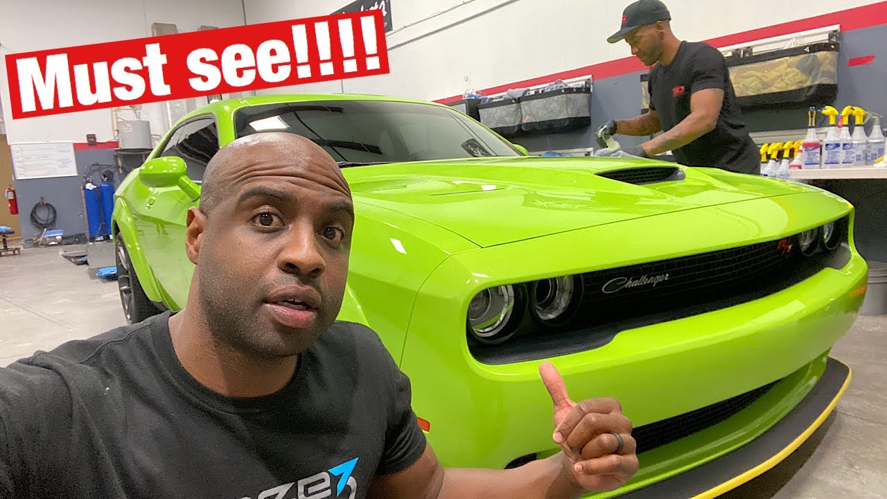 2020 Widebody challenger with 10k Ceramic coating. Unbelievable results!!!