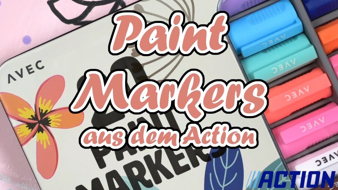 Paint Markers || Action || Test und kleine Idee